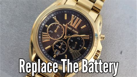 how to open michael kors watch to change battery without tools|michael kors battery replacement size.